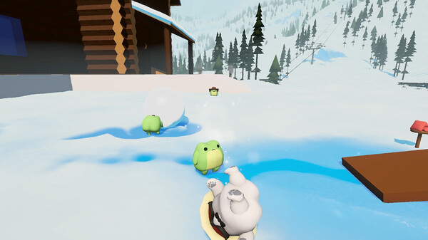 Игра Sledding Game, скриншот