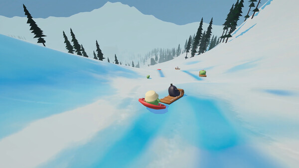 Игра Sledding Game, скриншот