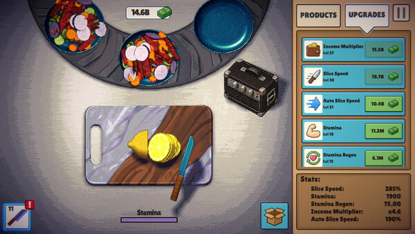 Игра Slice To Meet You, скриншот