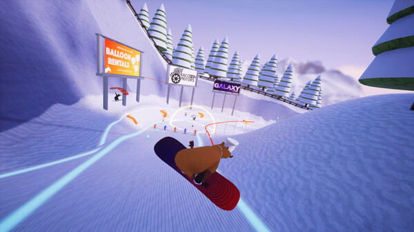 Игра Slopecrashers, скриншот