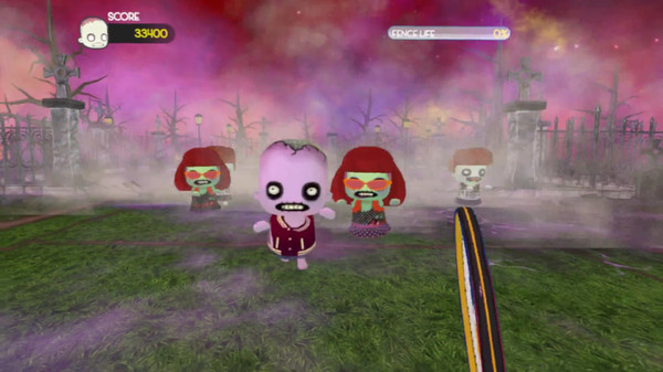 Игра Smoots Tennis Survival Zombie, скриншот