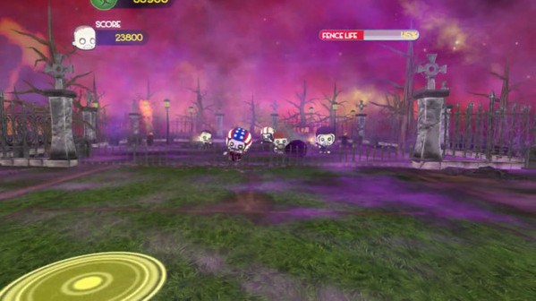Игра Smoots Tennis Survival Zombie, скриншот