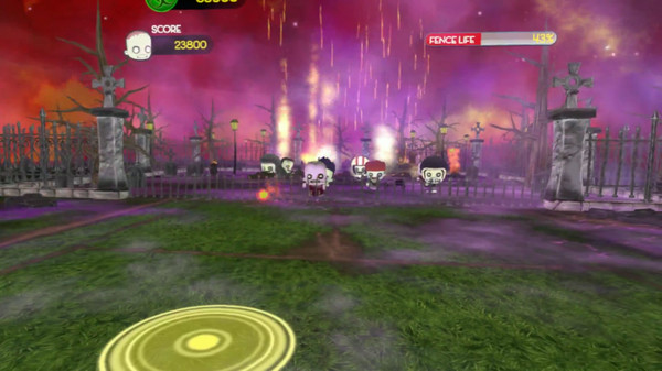 Игра Smoots Tennis Survival Zombie, скриншот