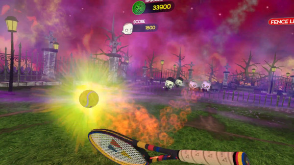 Игра Smoots Tennis Survival Zombie, скриншот