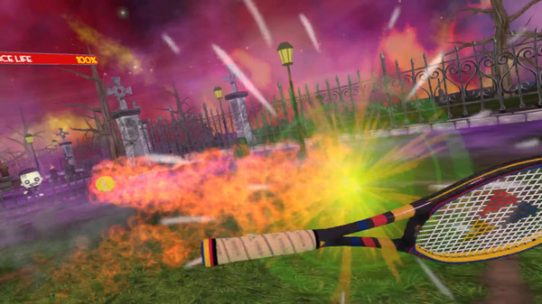 Игра Smoots Tennis Survival Zombie, скриншот