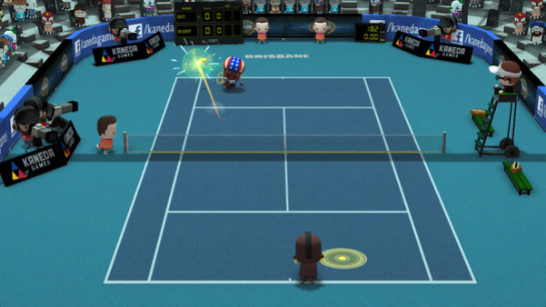 Игра Smoots World Cup Tennis, скриншот