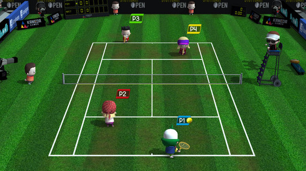 Игра Smoots World Cup Tennis, скриншот
