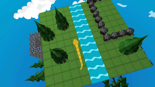 Игра Snake In The Cube, скриншот