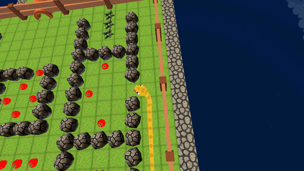 Игра Snake In The Cube, скриншот
