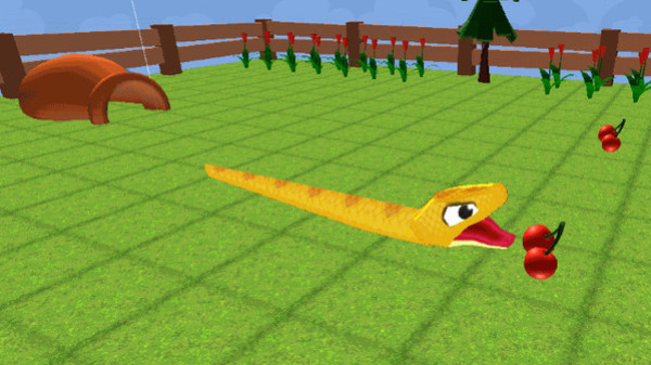 Игра Snake In The Cube, скриншот