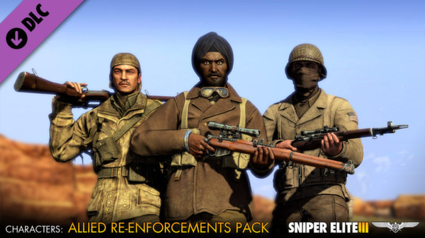 Игра Sniper Elite 3 - Allied Reinforcements Outfit Pack, скриншот