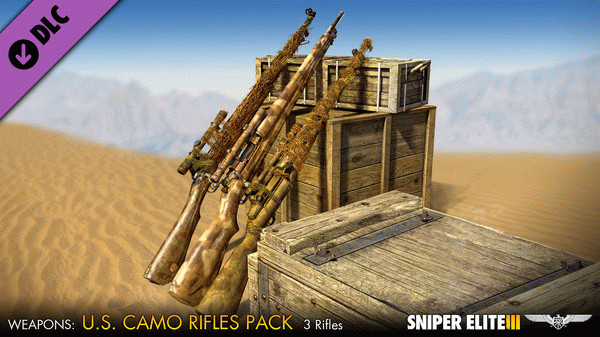 Игра Sniper Elite 3 - U.S. Camouflage Rifles Pack, скриншот