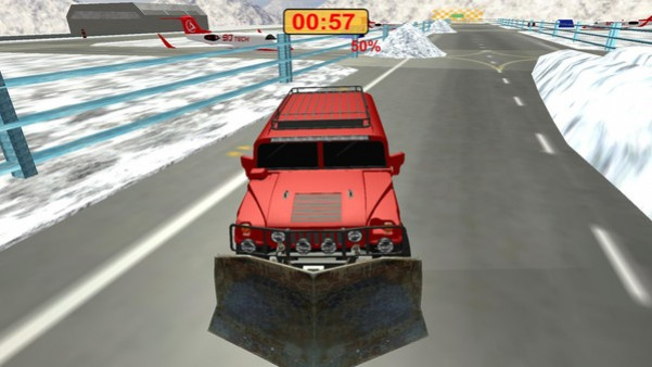 Игра Snow Clearing Driving Simulator, скриншот