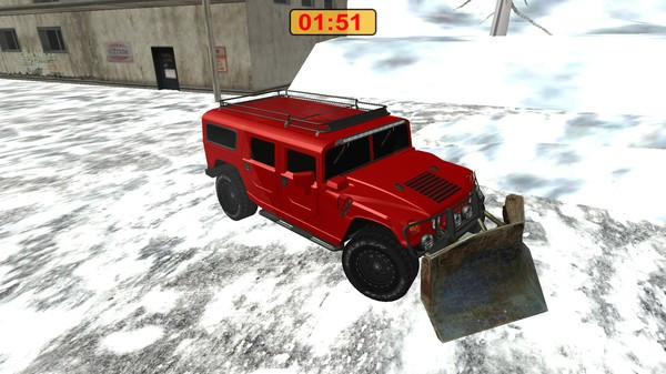 Игра Snow Clearing Driving Simulator, скриншот