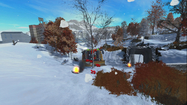 Игра Snowballer, скриншот