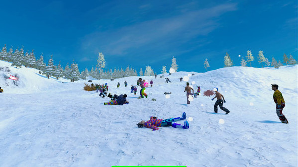 Игра Snowballer, скриншот