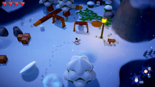 Игра Snowman Mo, скриншот