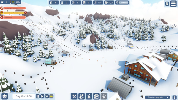 Игра Snowtopia: Ski Resort Builder, скриншот