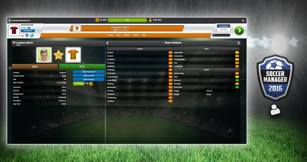 Игра Soccer Manager, скриншот