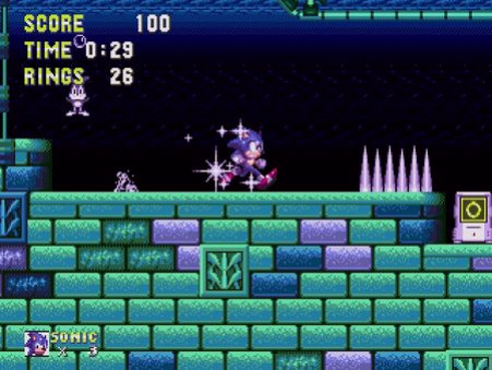 Игра Sonic 3 & Knuckles, скриншот