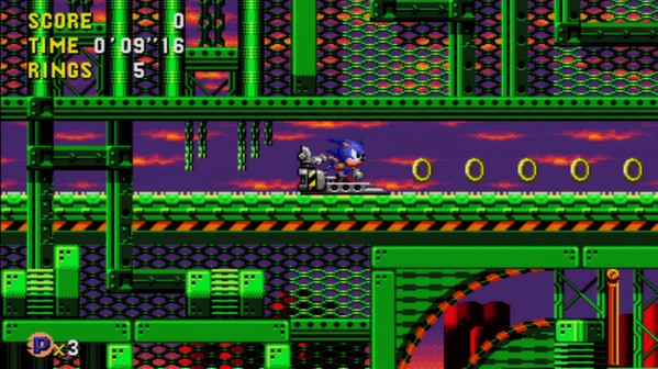 Игра Sonic CD, скриншот