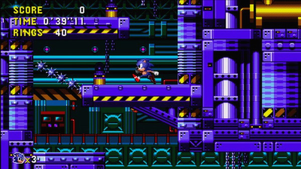 Игра Sonic CD, скриншот