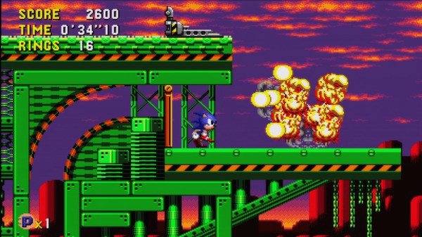 Игра Sonic CD, скриншот