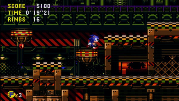 Игра Sonic CD, скриншот