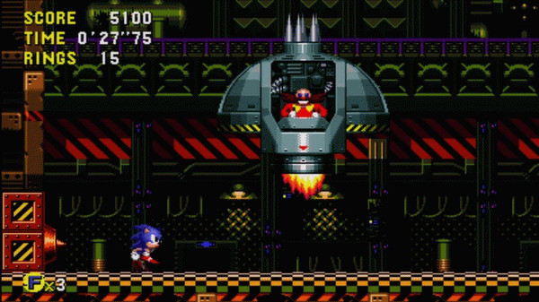 Игра Sonic CD, скриншот