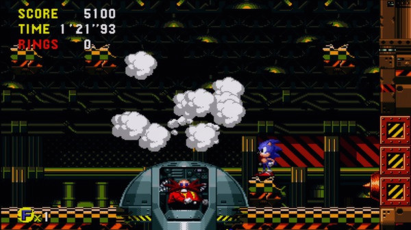 Игра Sonic CD, скриншот