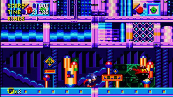 Игра Sonic CD, скриншот