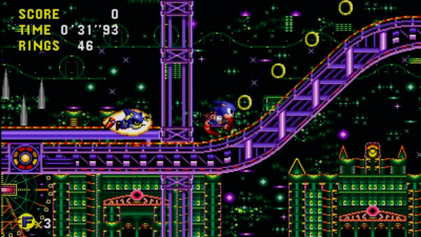 Игра Sonic CD, скриншот