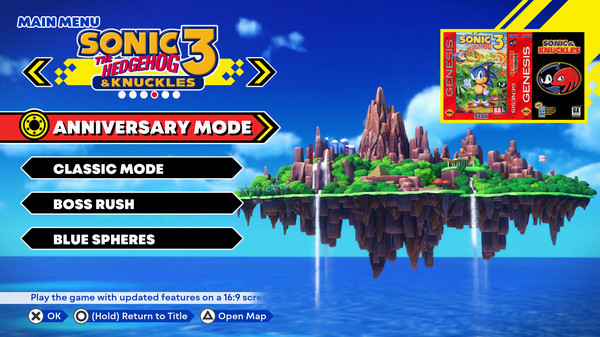 Игра Sonic Origins, скриншот