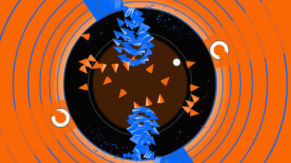Игра Soundodger+, скриншот