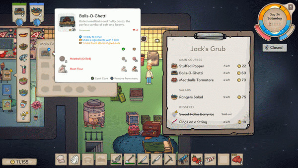 Игра Space Chef, скриншот