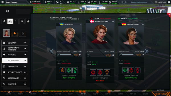 Игра Space Company Simulator, скриншот