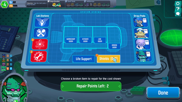 Игра Space Food Truck, скриншот