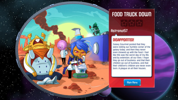 Игра Space Food Truck, скриншот