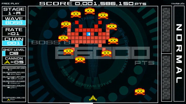 Игра Space Invaders Extreme, скриншот