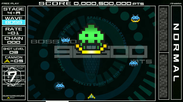 Игра Space Invaders Extreme, скриншот