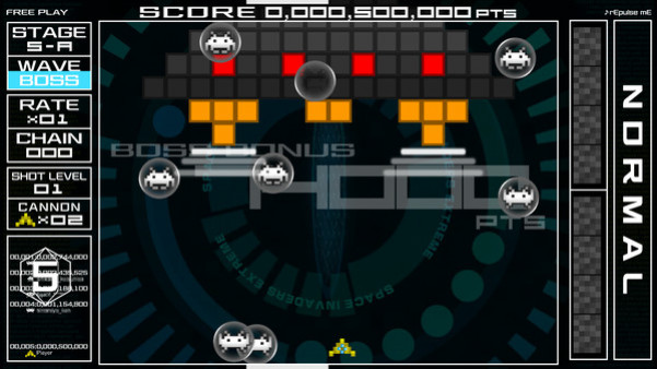 Игра Space Invaders Extreme, скриншот