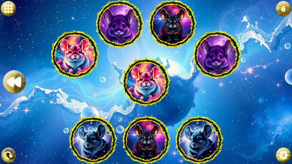 Игра Space Memory: Chinchillas, скриншот