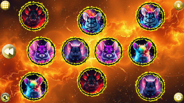 Игра Space Memory: Chinchillas, скриншот