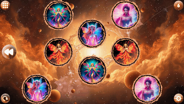 Игра Space Memory: Fairies, скриншот