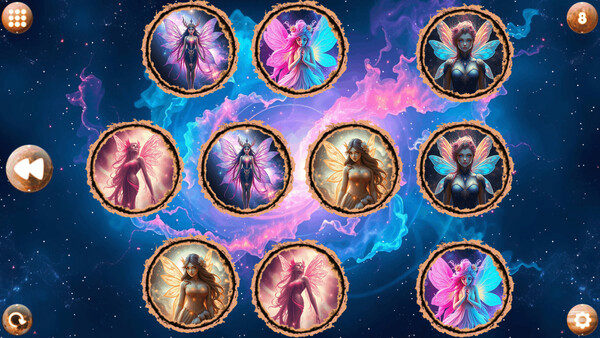 Игра Space Memory: Fairies, скриншот