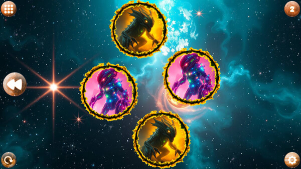 Игра Space Memory: Monsters, скриншот