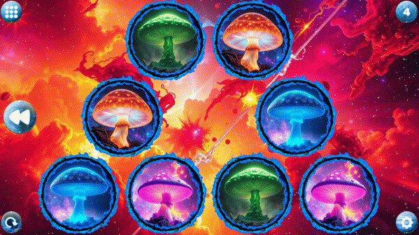 Игра Space Memory: Mushrooms, скриншот