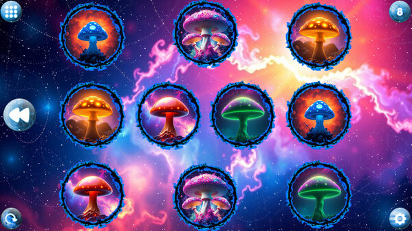 Игра Space Memory: Mushrooms, скриншот