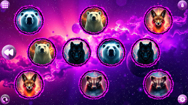 Игра Space Memory: Predators, скриншот