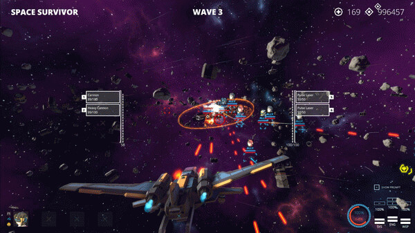Игра Space Survivor, скриншот